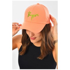Кепка жіноча персикового кольору 201282L