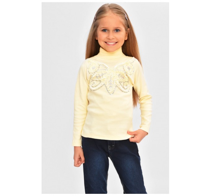 Кофта дитяча для дівчинки молочного кольору 201608L