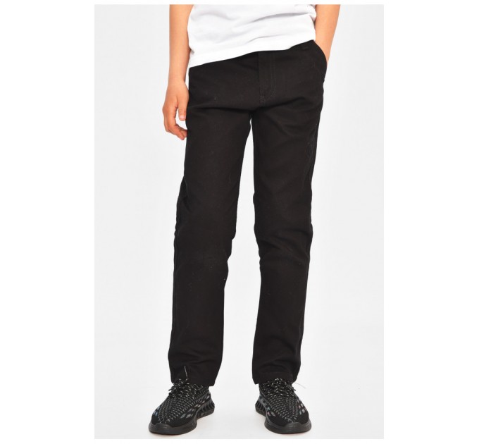 Штани дитячі для хлопчика чорного кольору 201627L