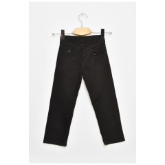 Брюки детские для мальчика черного цвета 201630L
