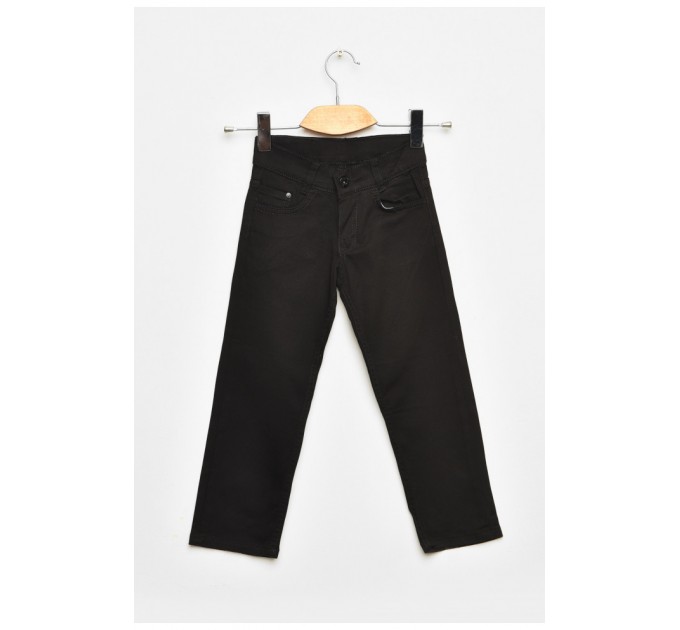 Брюки детские для мальчика черного цвета 201630L