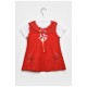 Сарафан+футболка дитячі для дівчинки червоного кольору 201672L Сарафан+футболка дитячі для дівчинки червоного кольору 201672L