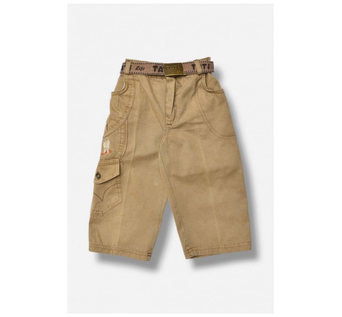 Бриджі дитячі для хлопчика кольору хакі 201704L