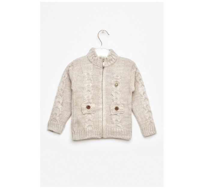 Кофта детская для мальчика бежевого цвета 201722L