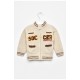 Кофта дитяча для хлопчика бежевого кольору 201736L