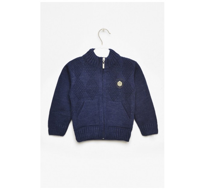 Кофта дитяча для хлопчика темно-синього кольору 201740L