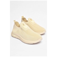 Кросівки чоловічі бежевого кольору текстиль 201792L