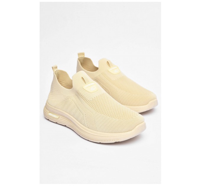 Кросівки чоловічі бежевого кольору текстиль 201792L