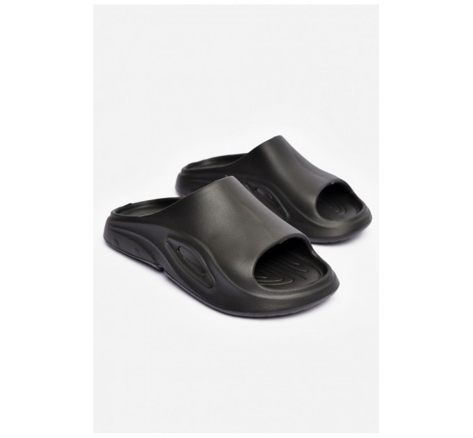 Шльопанці піна чоловічі чорного кольору 201810L