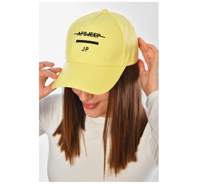 Кепка жіноча жовтого кольору 202037L