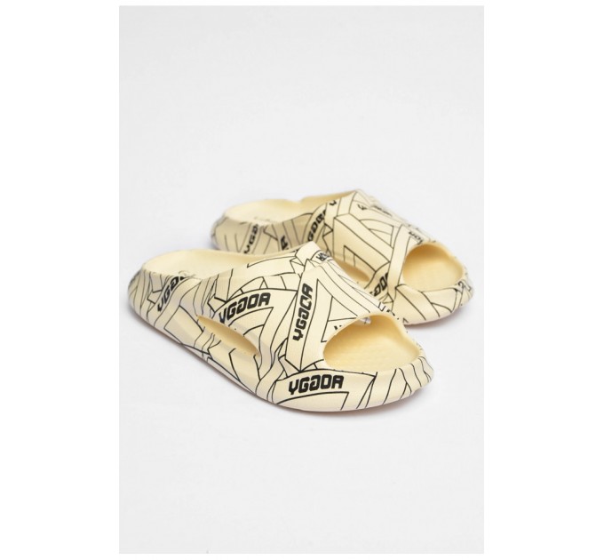 Шльопанці чоловічі піна бежевого кольору 202391L