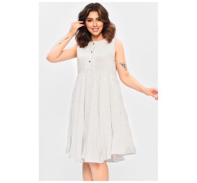 Платье женское белого цвета с принтом 202537L
