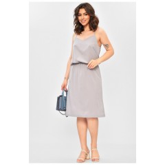 Сарафан жіночий однотонний сірого кольору 202600L Сарафан жіночий однотонний сірого кольору 202600L