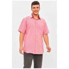 Рубашка мужская батальная красного цвета 202918L