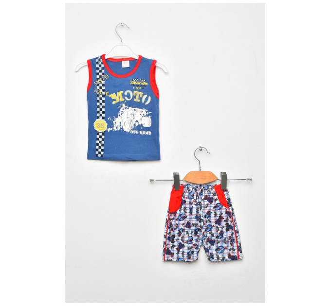 Костюм детский для мальчика синего цвета 203133L