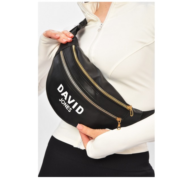 Бананка жіноча чорного кольору 203273L