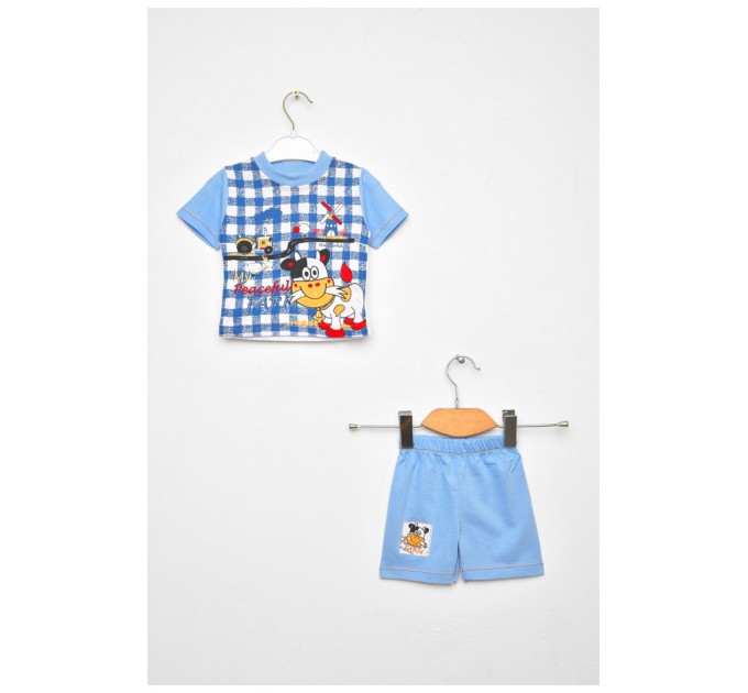 Костюм детский для мальчика голубого цвета 203422L