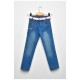 Джинси дитячі для дівчинки синього кольору 203453L