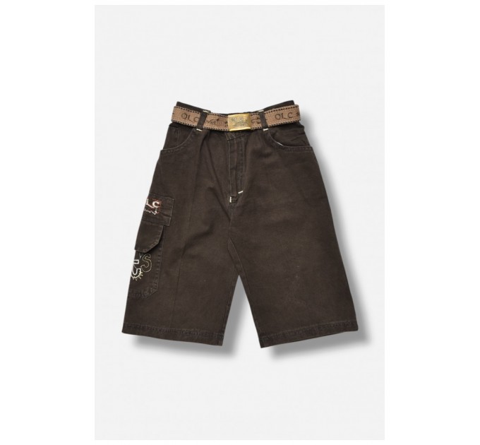 Детские бриджи для мальчика темно-коричневого цвета 203470L