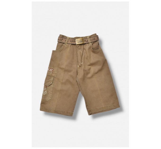 Детские бриджи для мальчика темно-бежевого цвета 203472L