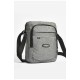 Мужская сумка через плечо текстиль серого цвета 203619L