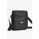 Мужская сумка через плечо текстиль черного цвета 203620L
