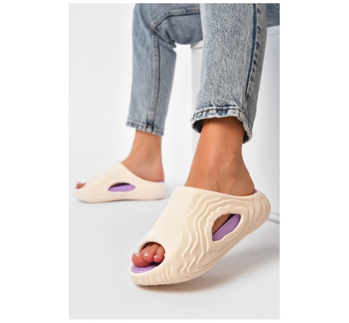 Шлепанцы пена женские белого цвета 203825L