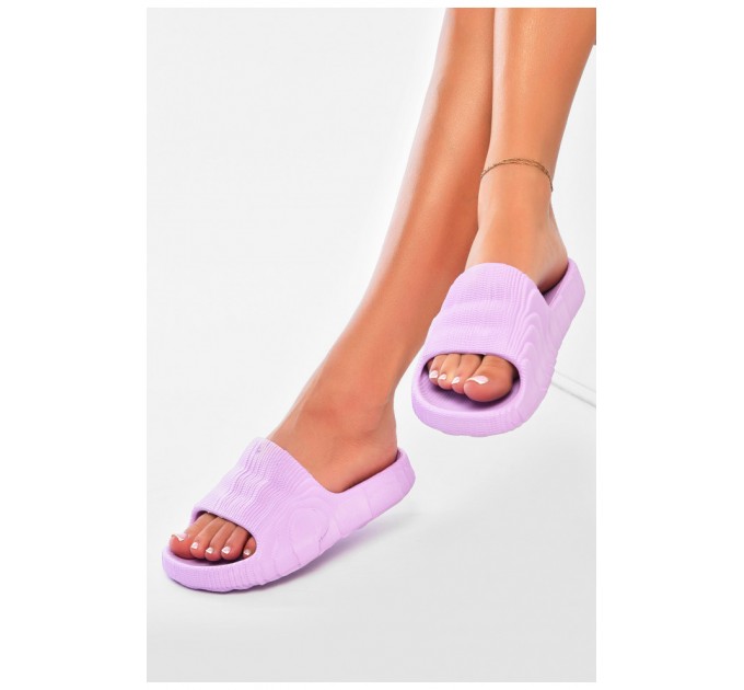 Шлепанцы пена женские сиреневого цвета 204341L
