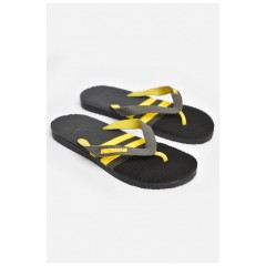 В`єтнамки чоловічі чорного кольору в жовту смужку 204396L