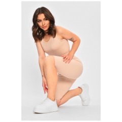 Вело костюм для прогулянок бежевого кольору 204419L