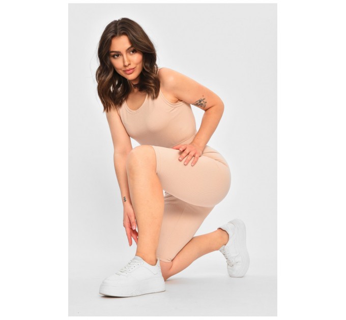 Вело костюм для прогулянок бежевого кольору 204419L