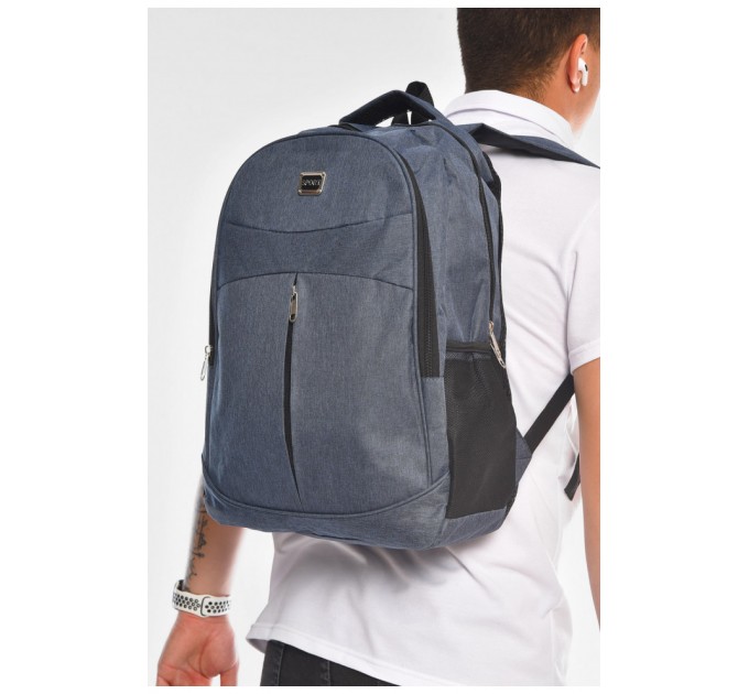 Рюкзак мужской спортивный темно-синего цвета 204465L