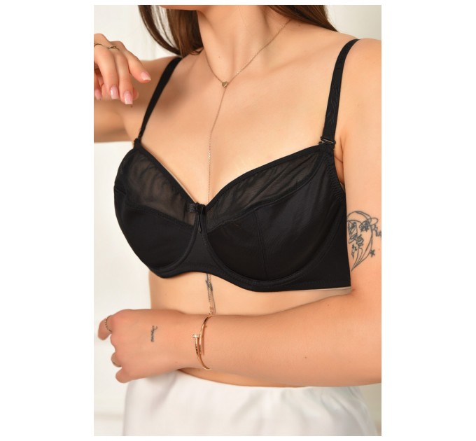 Бюстгалтер женский черного цвета чашка С 204619L
