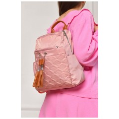 Рюкзак жіночий однотонний рожевого кольору 204654L