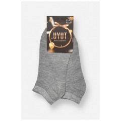 Шкарпетки жіночі спортивні демісезонні сірого кольору 204738L