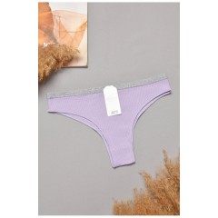 Труси жіночі однотонні бузкового кольору 204854L