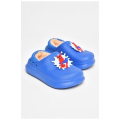 Галоші дитячі без задника утеплені синього кольору 205071L