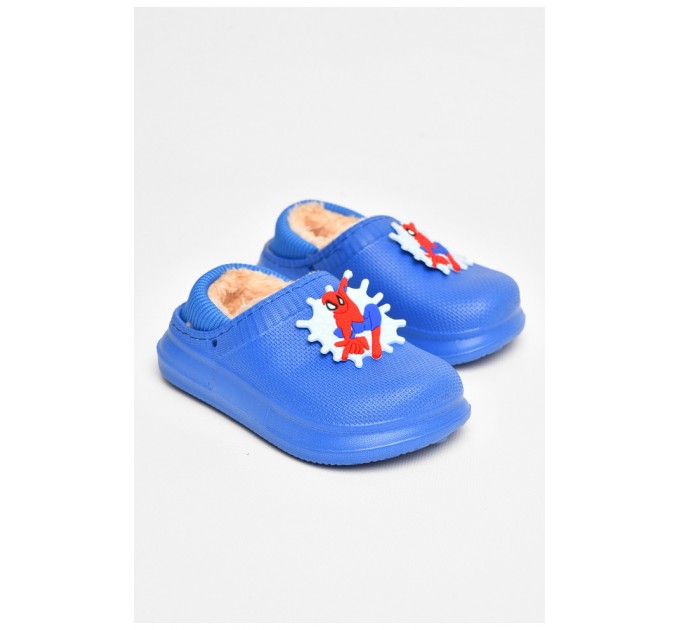 Галоші дитячі без задника утеплені синього кольору 205071L