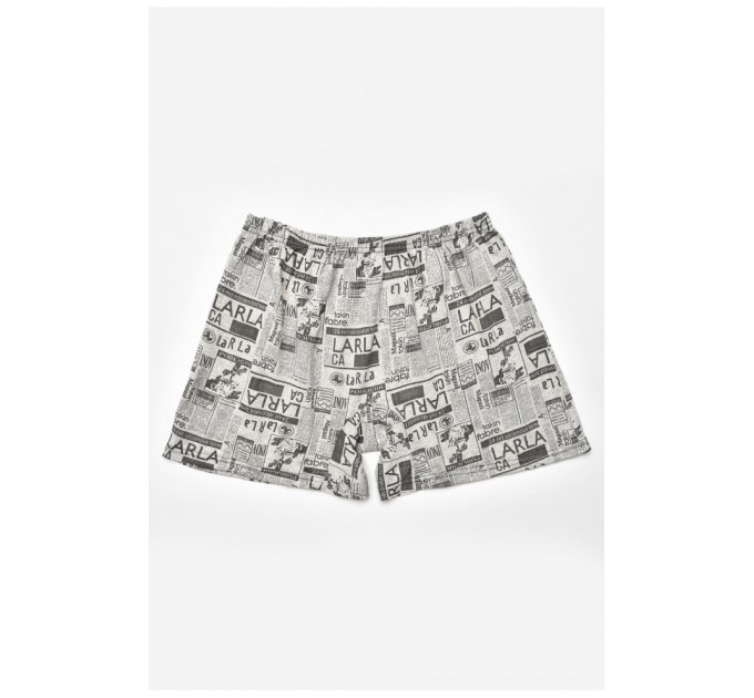 Труси сімейні чоловічі сірого кольору з принтом 205326L