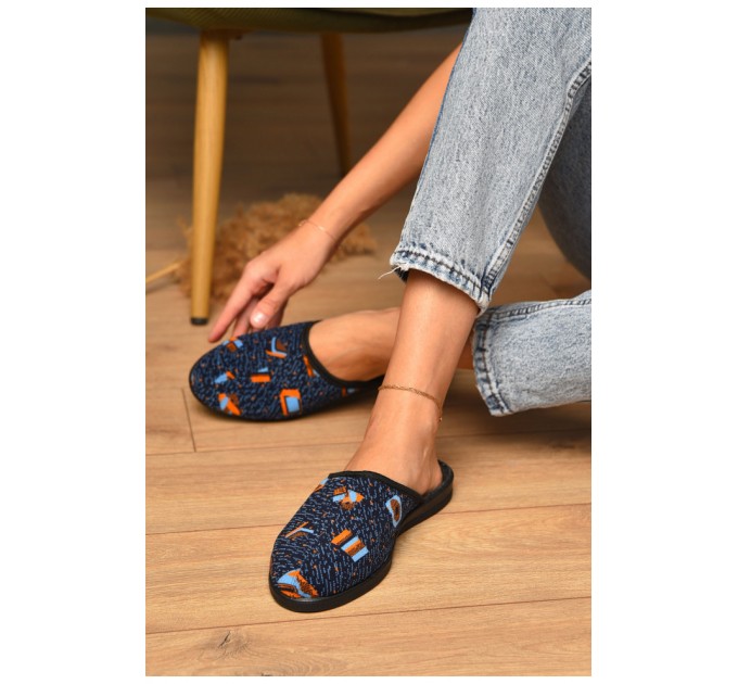 Капці жіночі темно-синього кольору 205459L