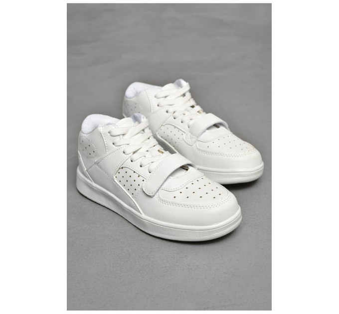 Кросівки підліток для хлопчика білого кольору 205877L