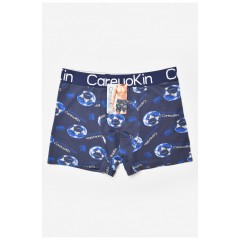 Боксери чоловічі темно-синього кольору з принтом 205918L