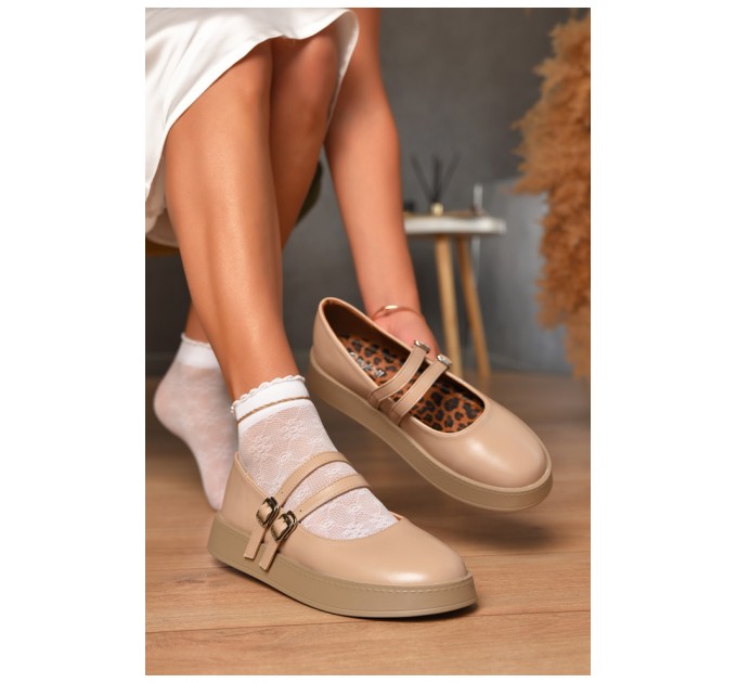 Туфлі жіночі бежевого кольору 205964L