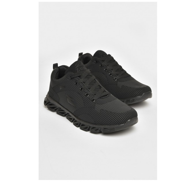 Кросівки підлітокові для хлопчика чорного кольору 206058L