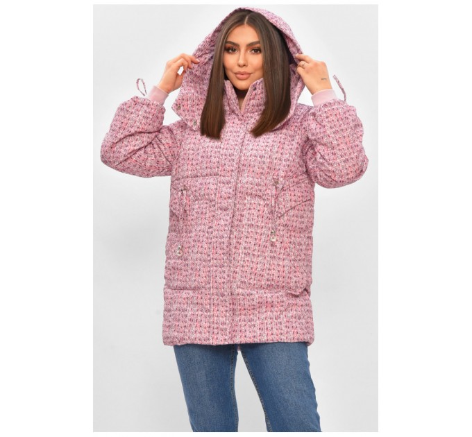 Куртка жіноча демісезонна світло-рожевого кольору 206067L