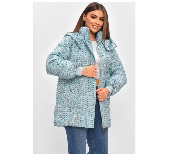 Куртка женская демисезонная голубого цвета 206068L