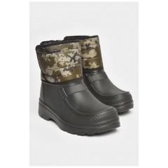 Дутики мужские пена на меху черного цвета 206140L