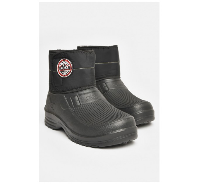 Дутики мужские пена на меху черного цвета 206141L