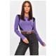 Кофта жіноча на блискавці фіолетового кольору 206262L