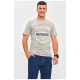 Футболка чоловіча сірого кольору з принтом 206345L
